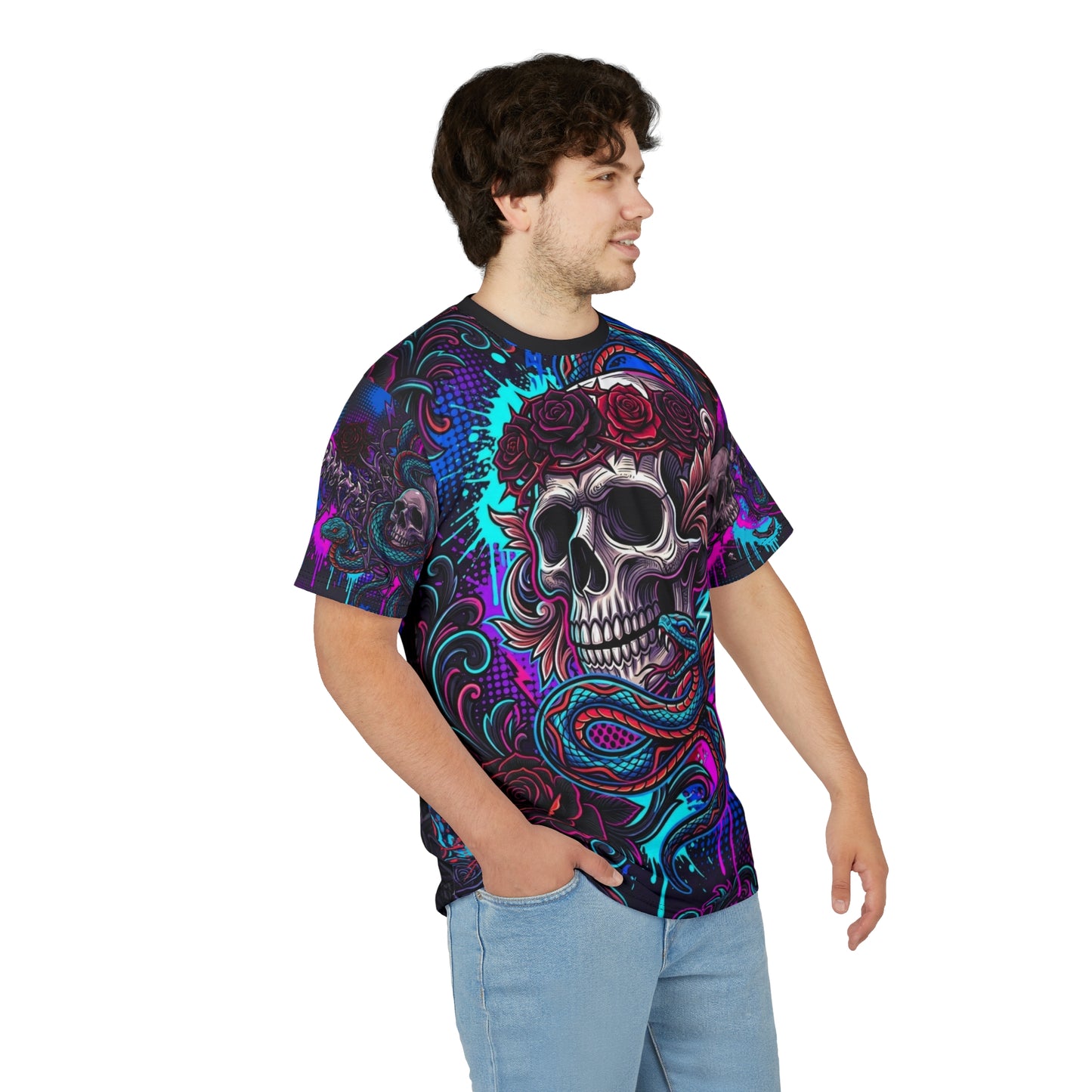Skull All-Over Print T-shirt