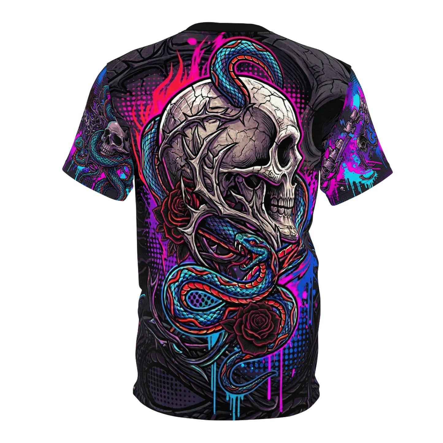 Skull All-Over Print T-shirt