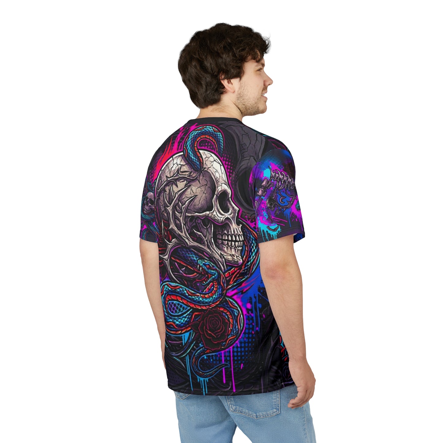 Skull All-Over Print T-shirt