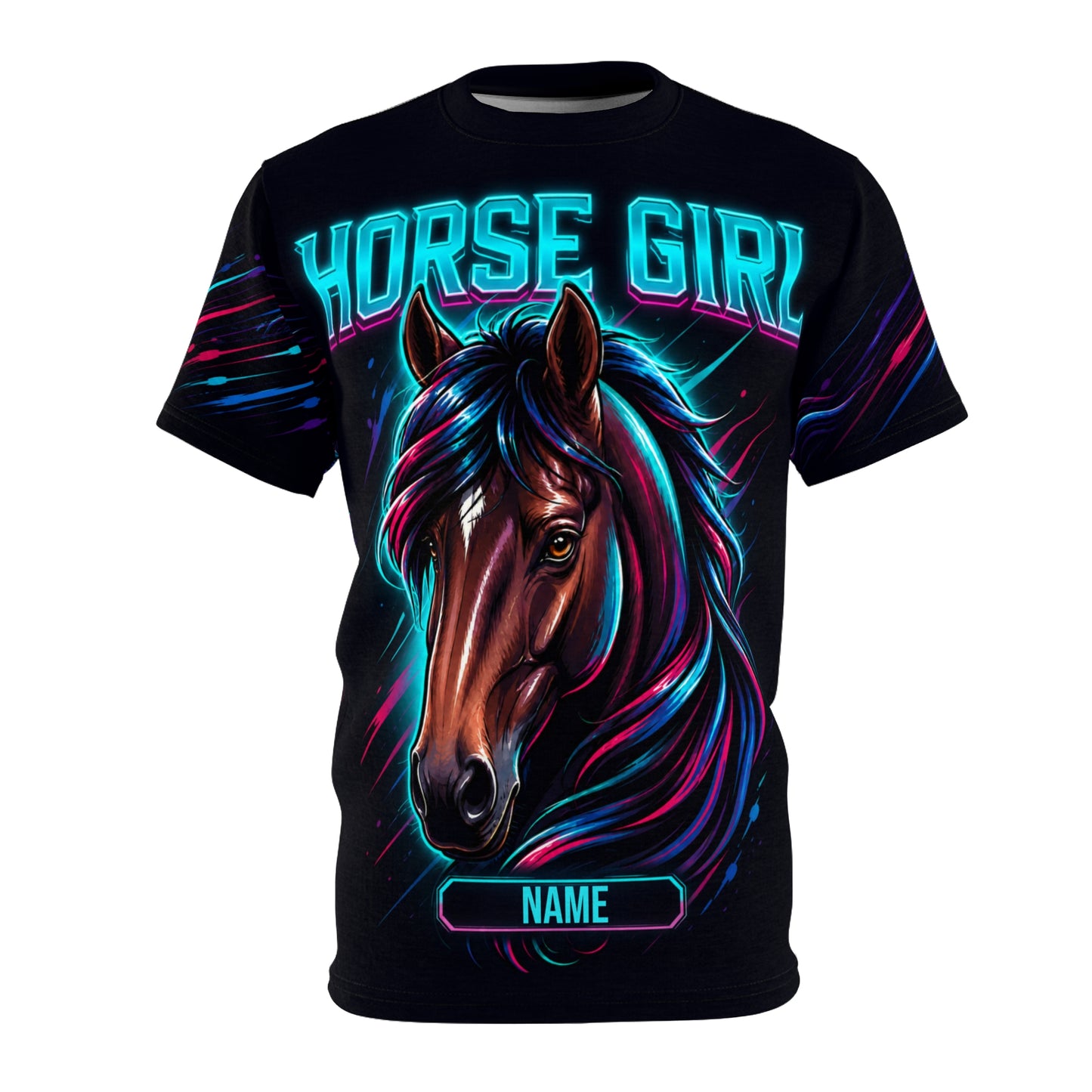 Personalized Horse Girl All-Over Print T-Shirt | FREE Shipping