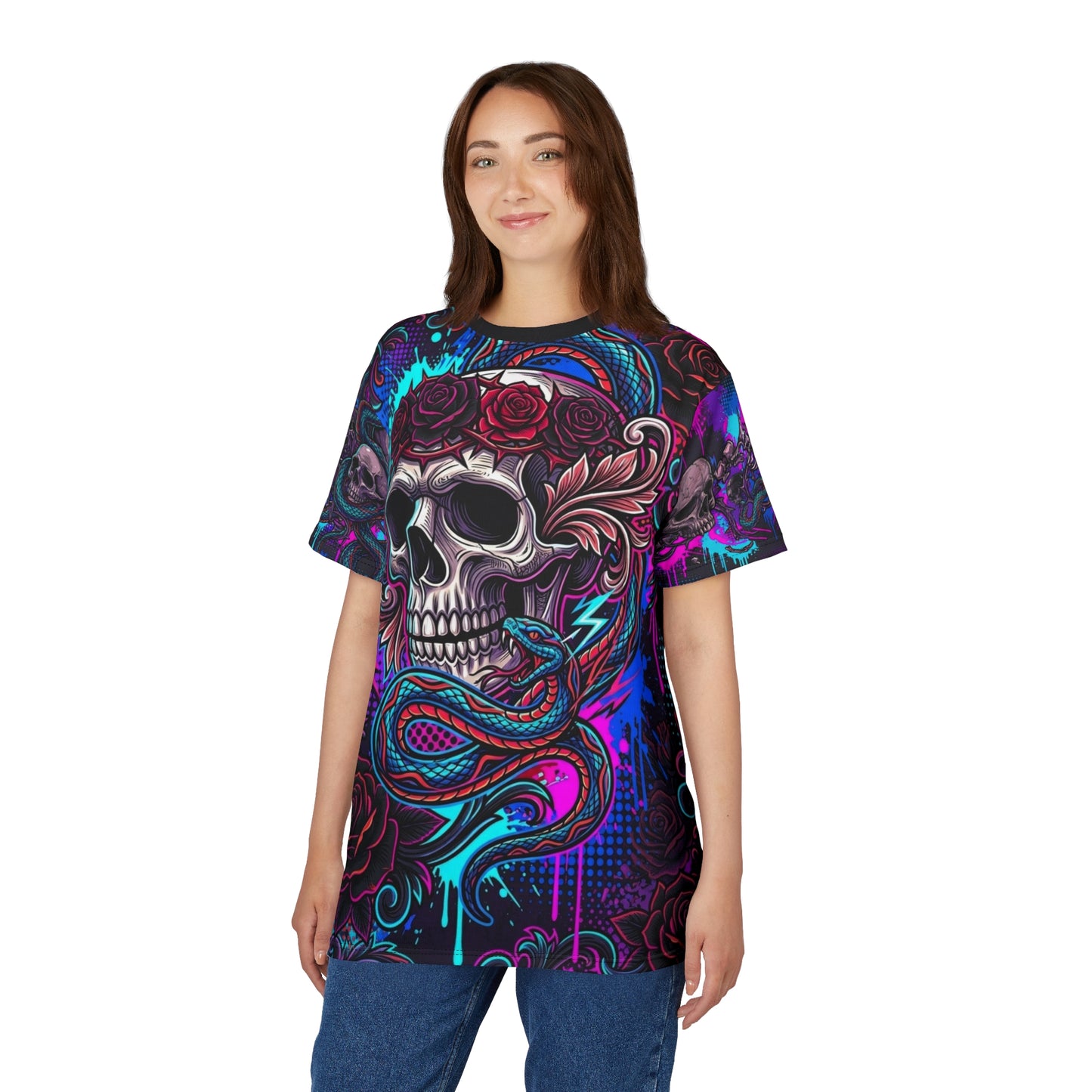 Skull All-Over Print T-shirt
