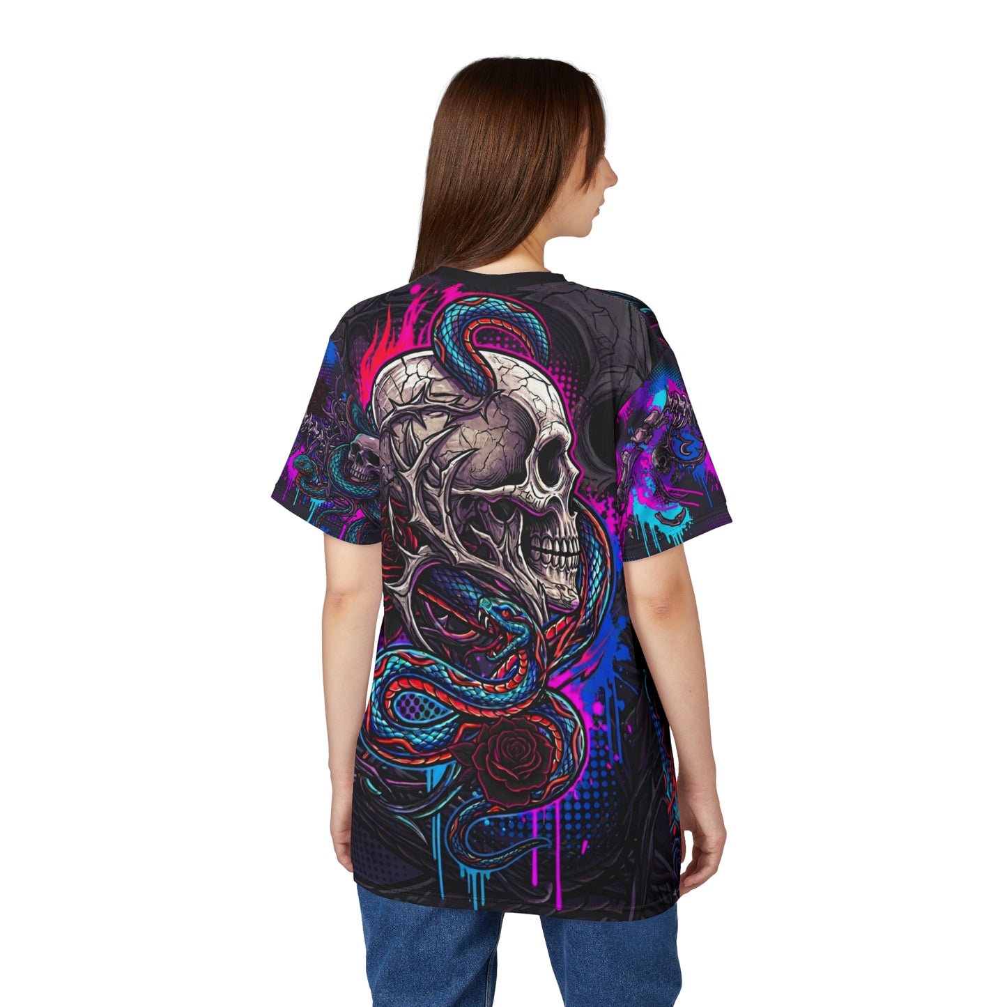 Skull All-Over Print T-shirt