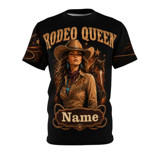 Personalized Rodeo Queen All-Over Print T-Shirt | FREE Shipping