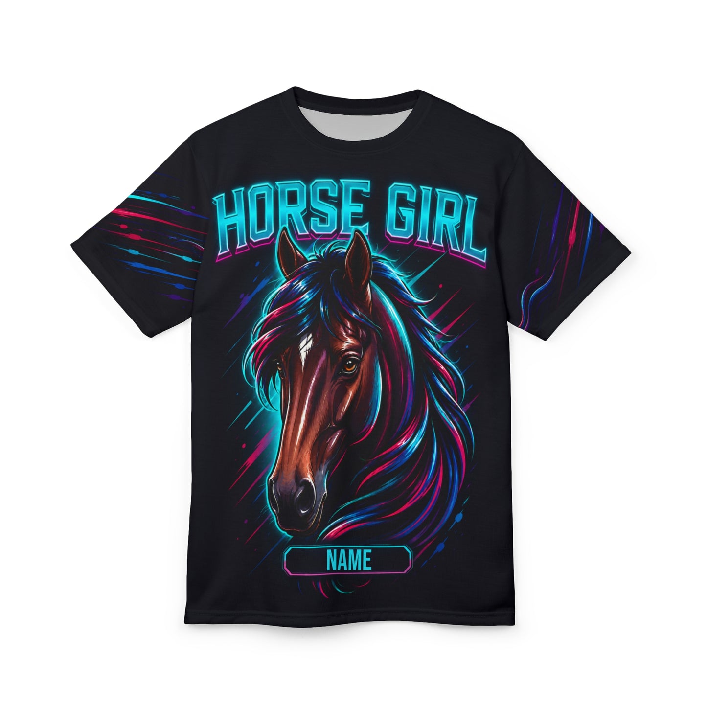 Personalized Horse Girl All-Over Print T-Shirt | FREE Shipping