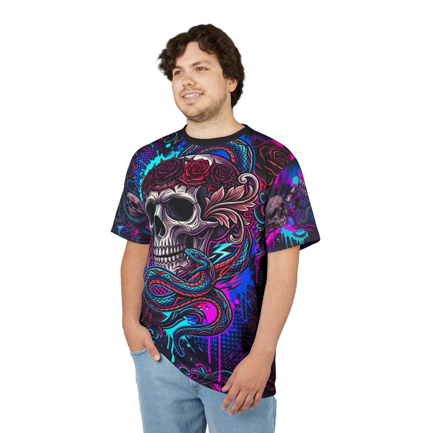Skull All-Over Print T-shirt