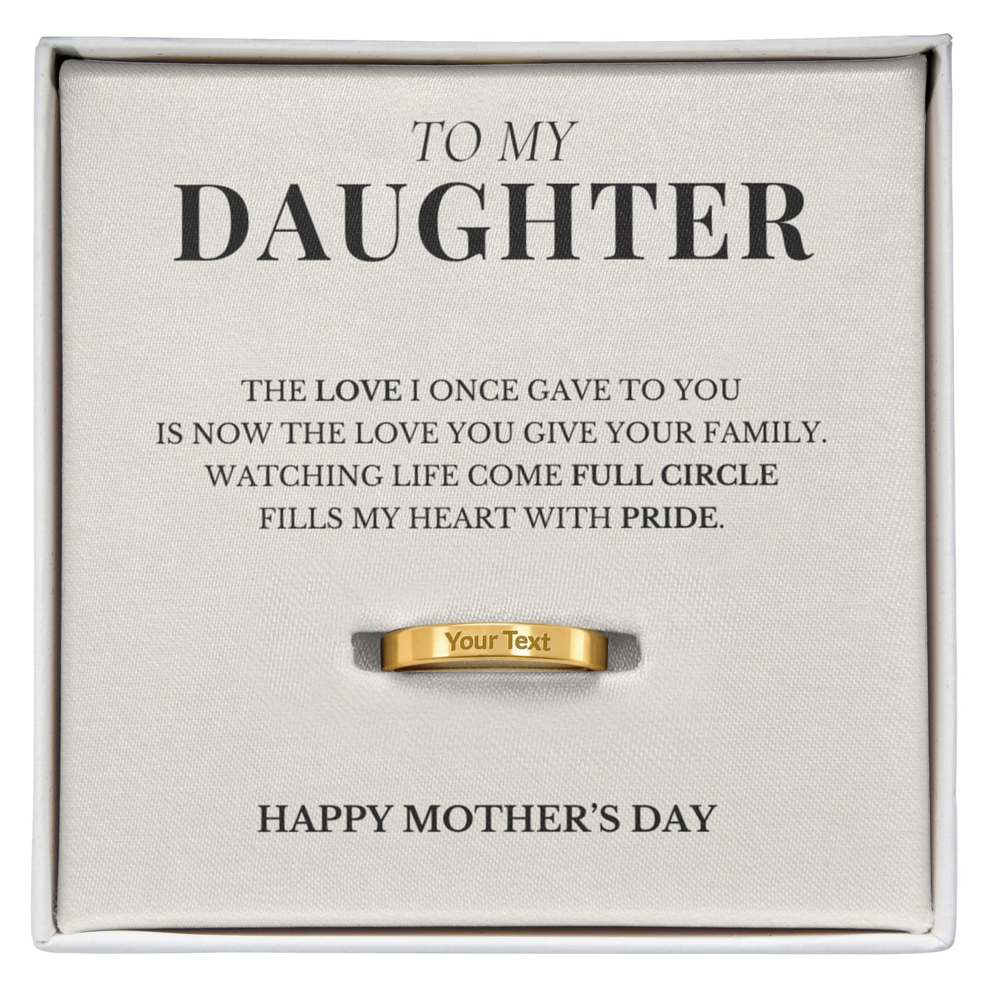 To My Daughter - Happy Mother's Day