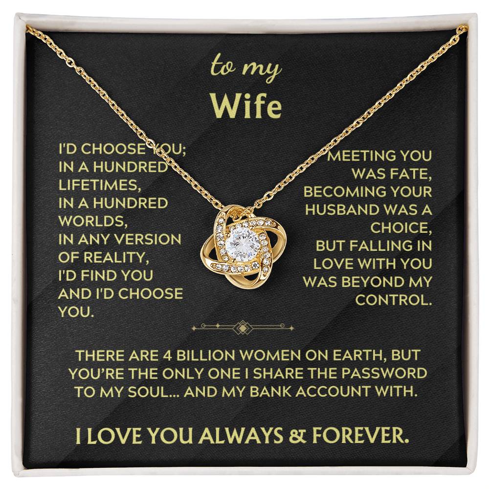 To My Wife - I would use my last breath to say I love you.