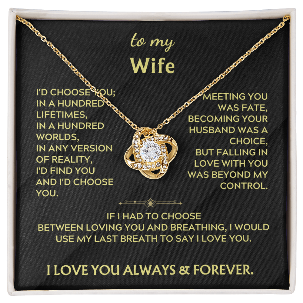 To My Wife - I'd choose you in a hundred lifetimes