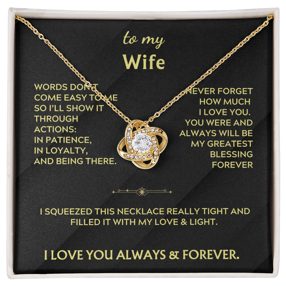 To My Wife - I'll show it through actions