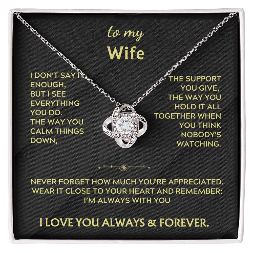 To My Wife - Never forget how much you're appreciated