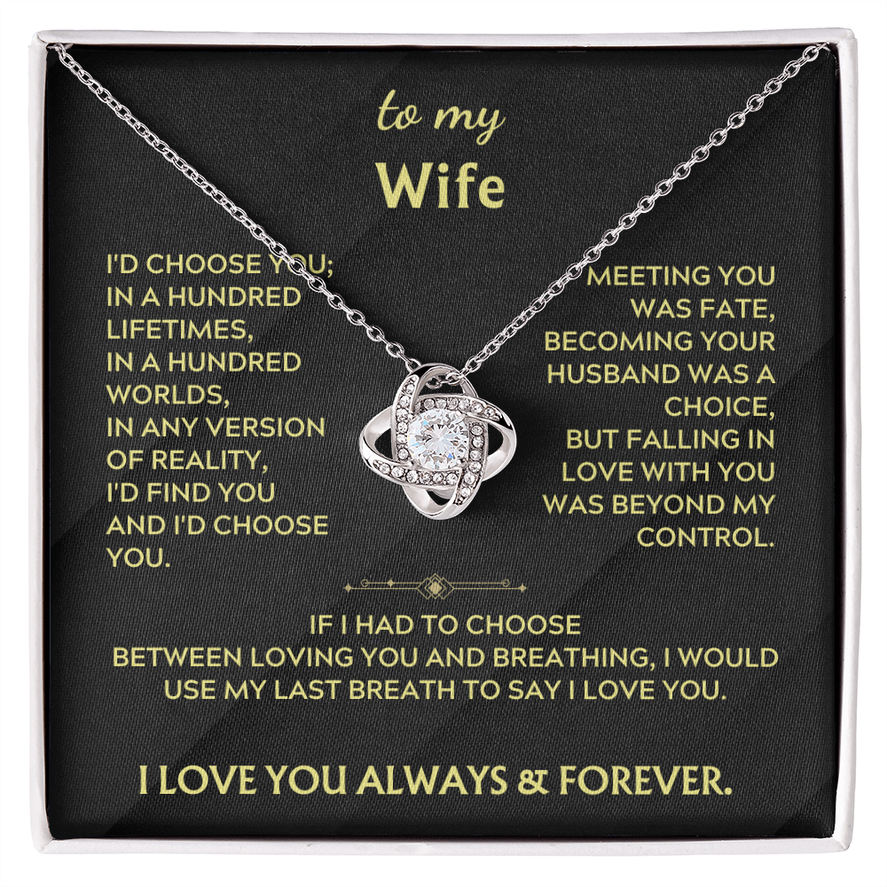 To My Wife - I'd choose you in a hundred lifetimes