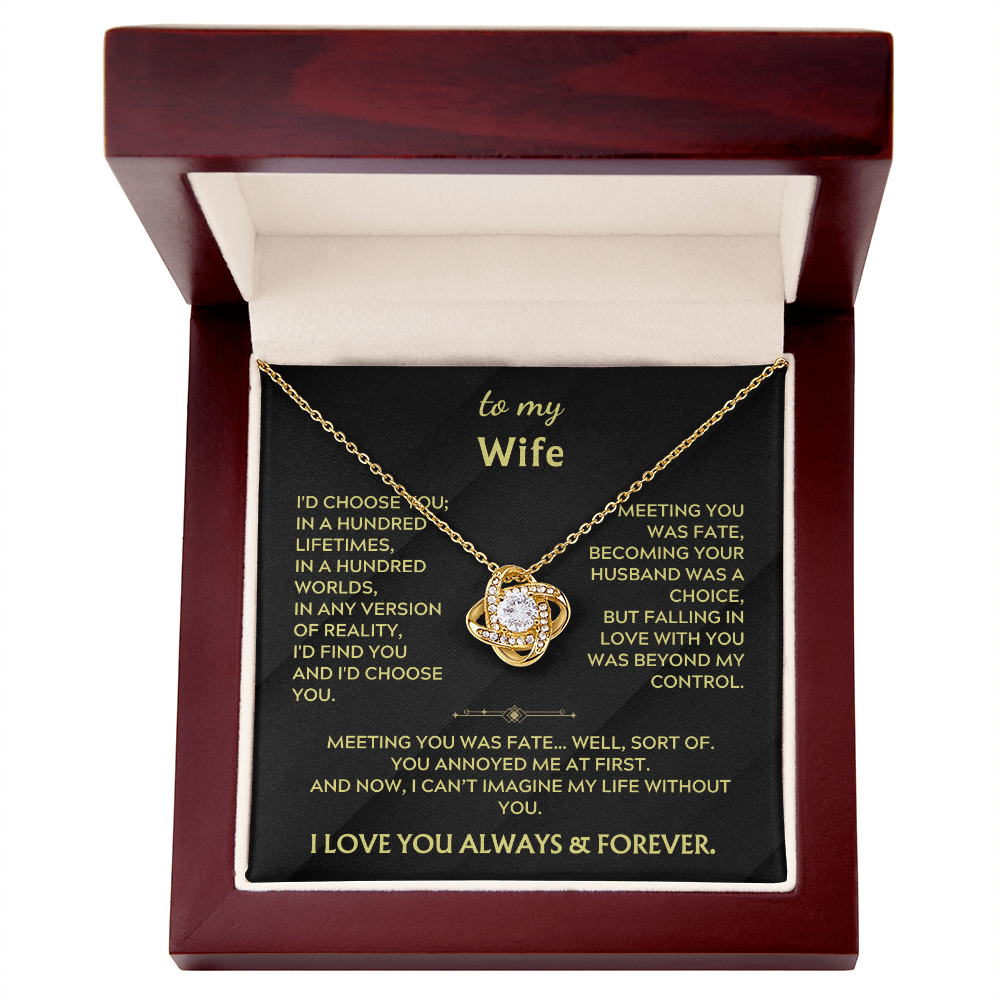 To My Wife - I can't imagine my life without you.