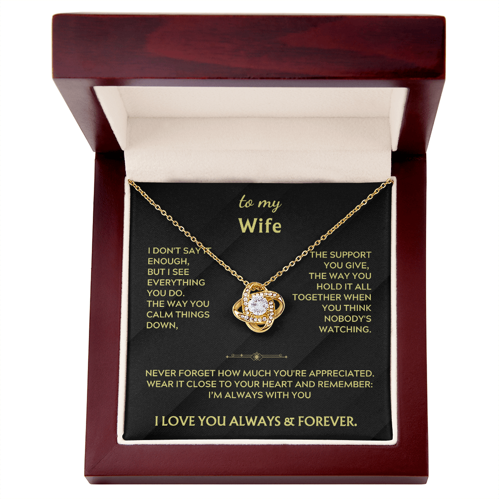 To My Wife - Never forget how much you're appreciated