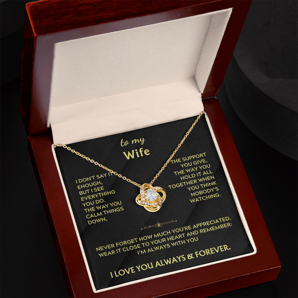 To My Wife - Never forget how much you're appreciated
