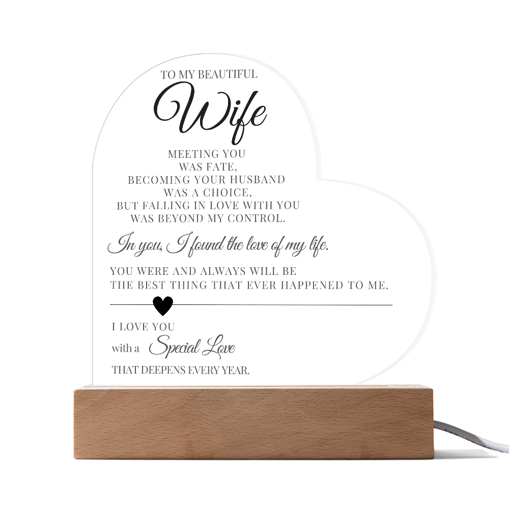 To My Beautiful Wife - I love you with a Special Love