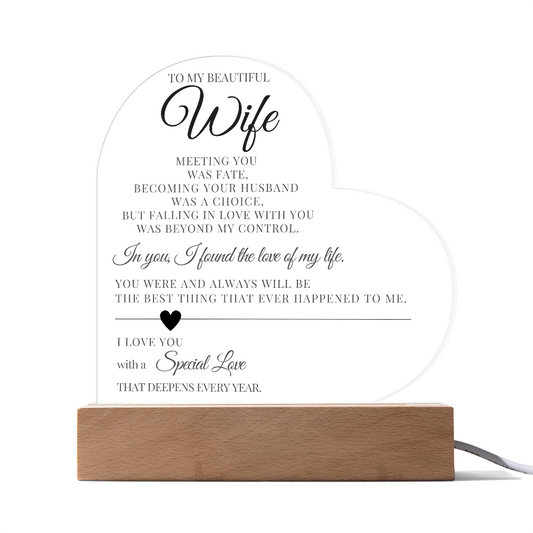 To My Beautiful Wife - I love you with a Special Love
