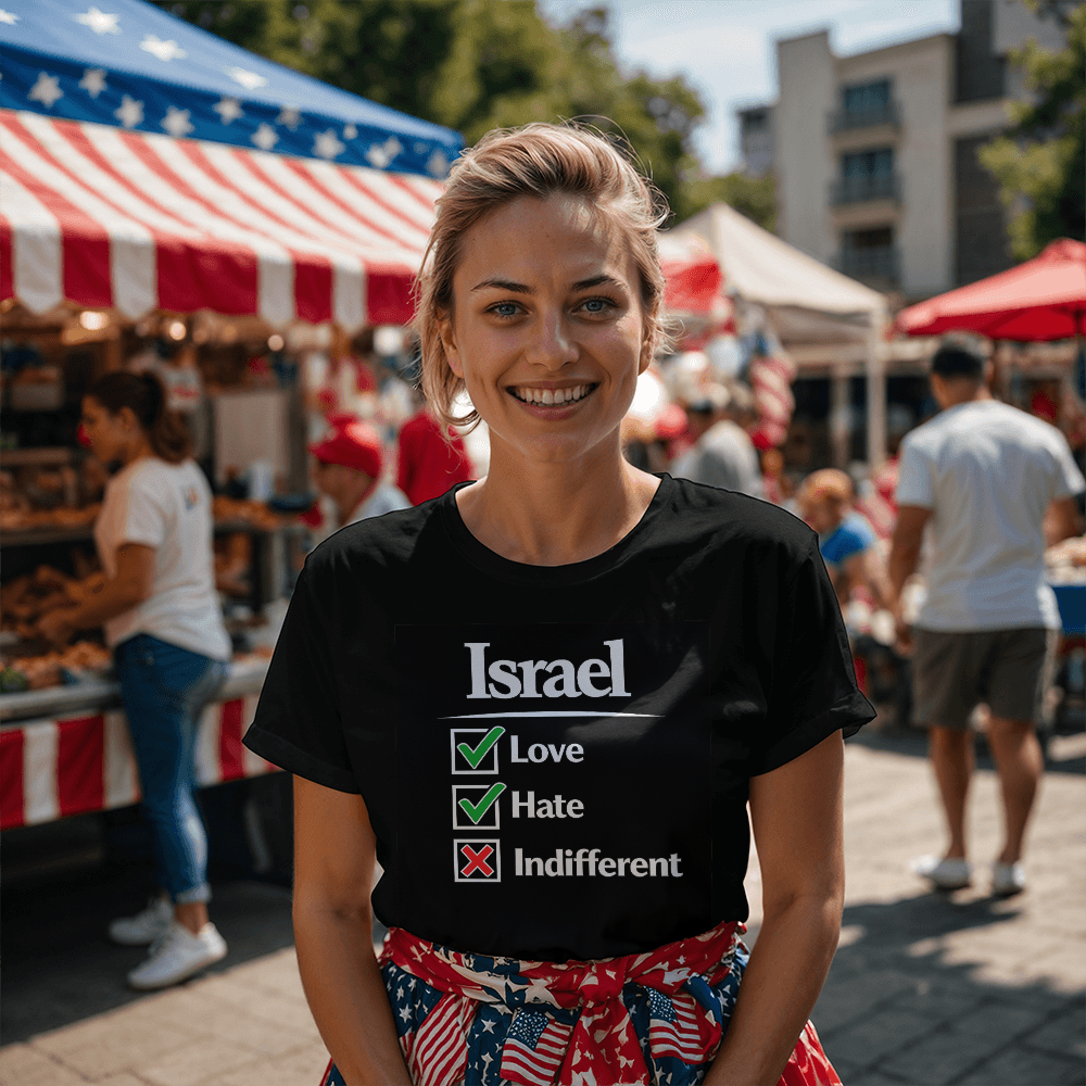 T-shirt - Israel - Love. Hate. Never Indifferent.