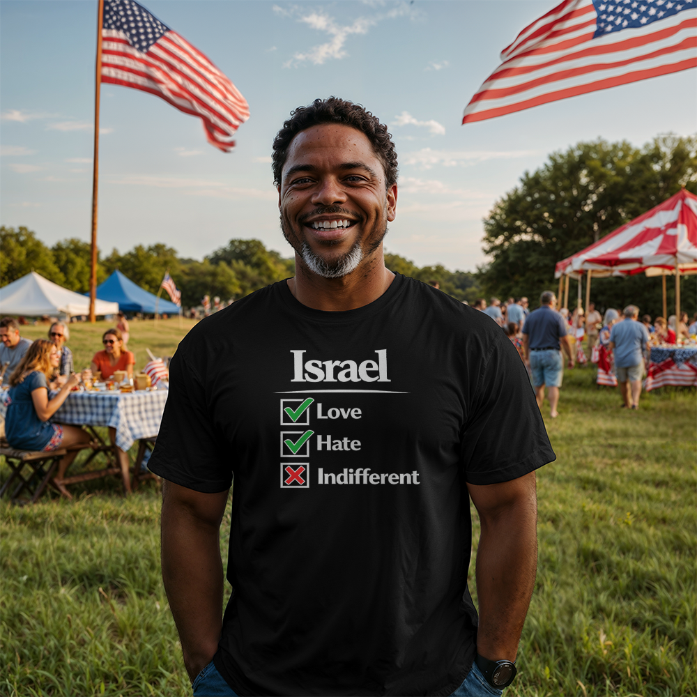 T-shirt - Israel - Love. Hate. Never Indifferent.