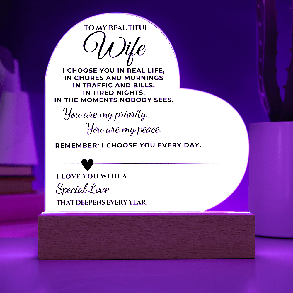 To My Wife - I choose you in real life