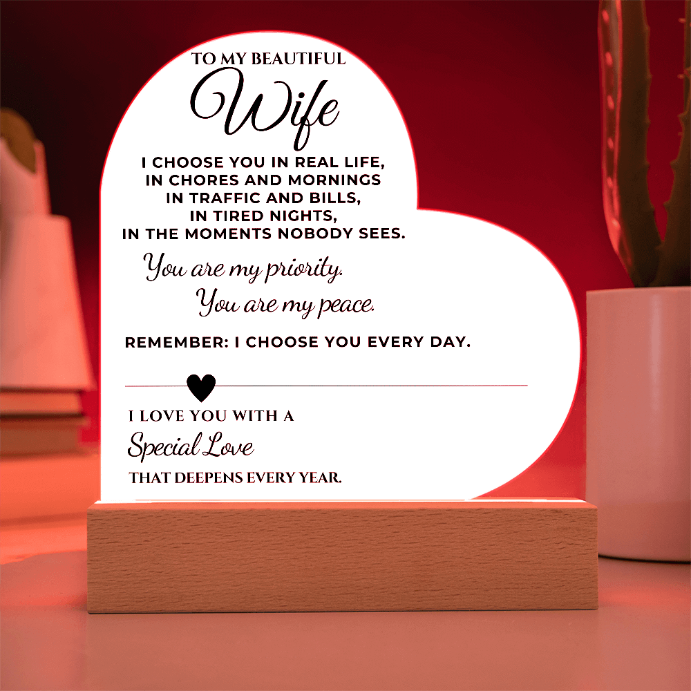 To My Wife - I choose you in real life
