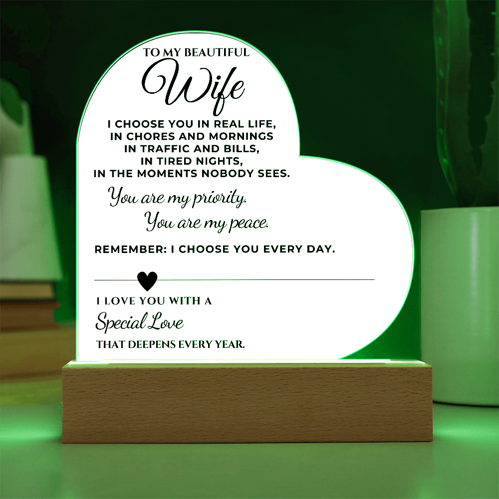 To My Wife - I choose you in real life