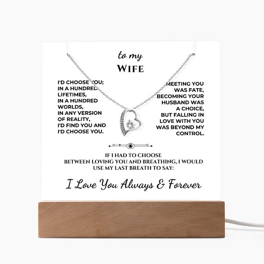 To My Wife - I'd choose you in a hundred lifetimes