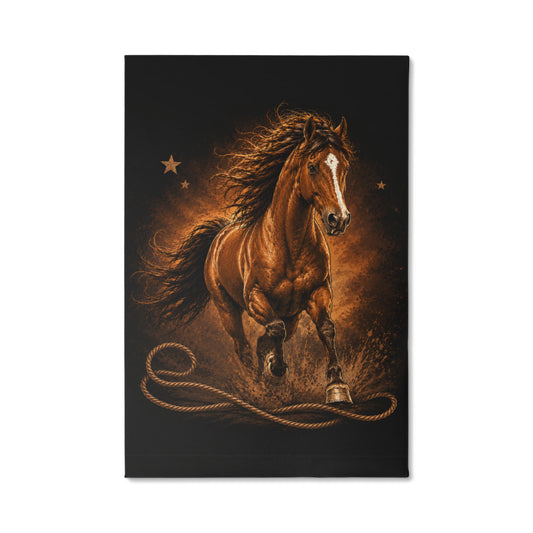 Western Running Horse Gallery Wrapped Canvas | FREE Shipping